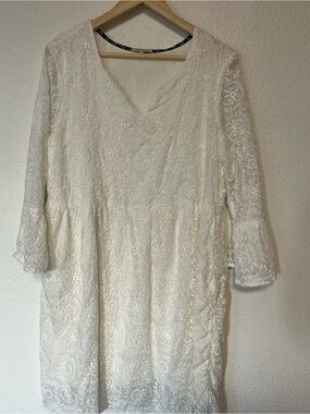 Women's‎ White Eyelet Mini Dress